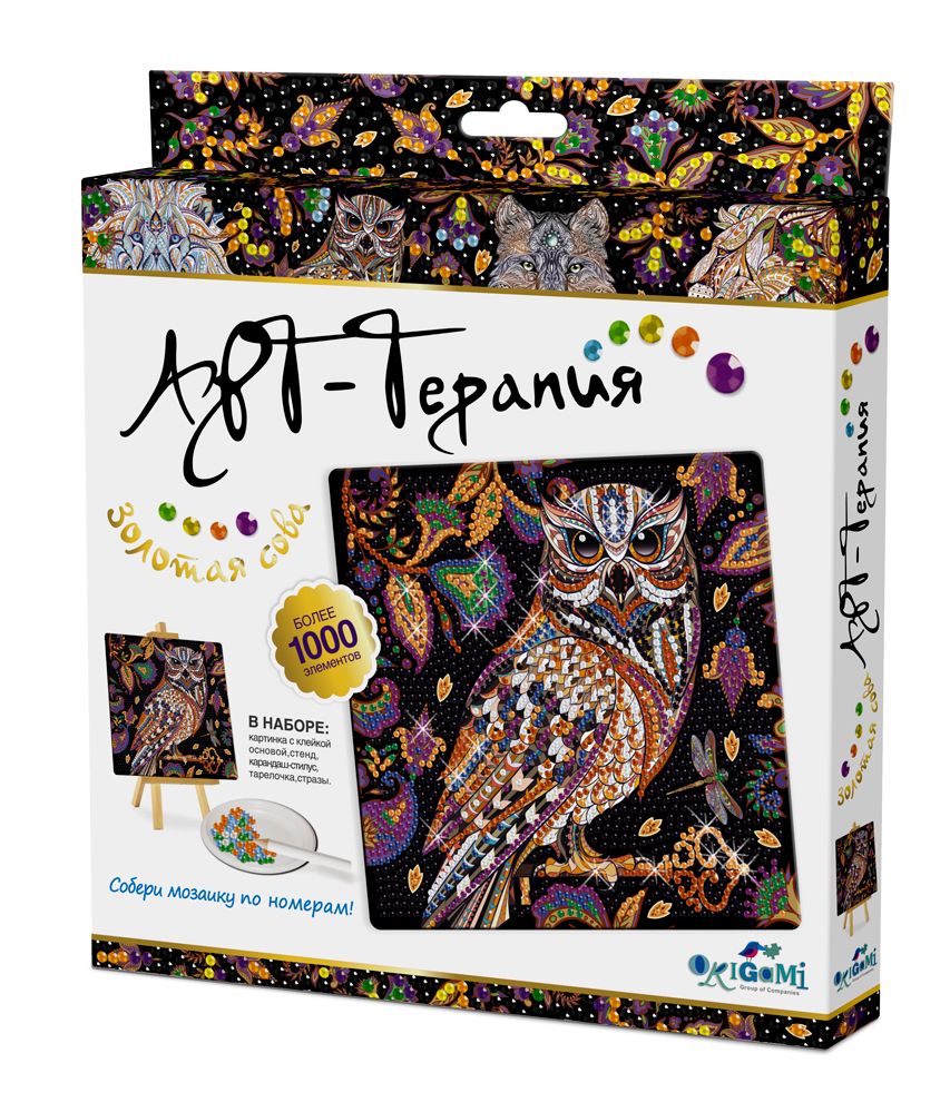 Набор ORIGAMI 03215 Алмазные узоры.Золотая Сова 20х20
Набор ORIGAMI 03215 Алмазные узоры.Золотая Сова 20х20
