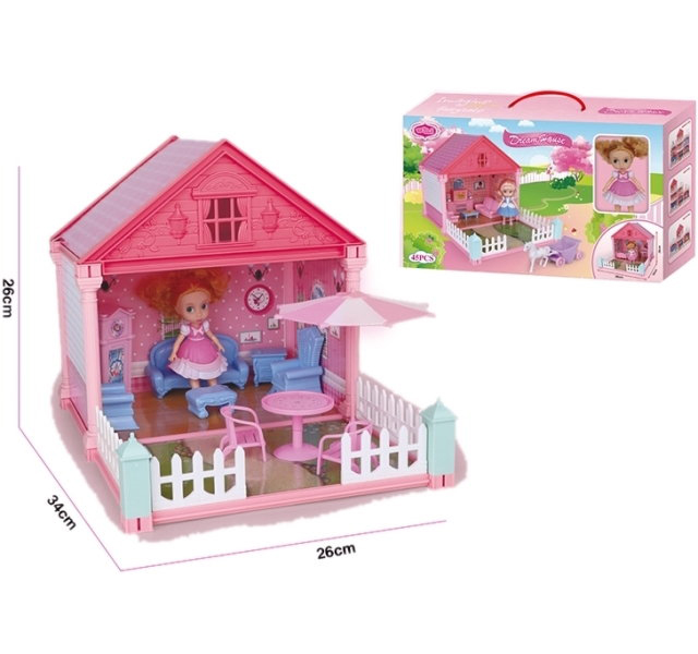 Игрушечный домик(в собранном виде ШГВ 26*34*26см)с аксесс. кукла,мебель,45 деталей VC6011D
Игрушечный домик(в собранном виде ШГВ 26*34*26см)с аксесс. кукла,мебель,45 деталей VC6011D