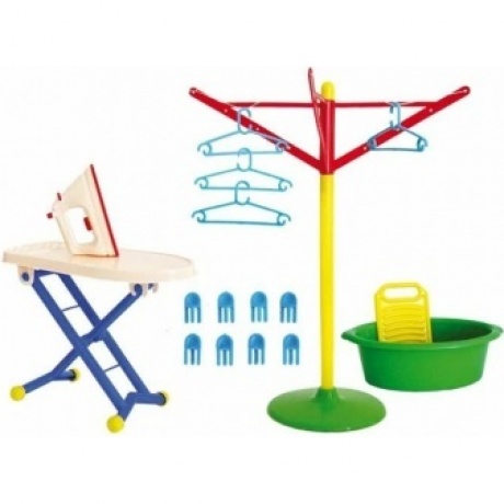 Игровой набор "Золушка"№3 (17 предметов) в сумке таз,стир.доска,глад.доска,утюг,сушилка,плечики-4 шт.прищепки У759
Игровой набор "Золушка"№3 (17 предметов) в сумке таз,стир.доска,глад.доска,утюг,сушилка,плечики-4 шт.прищепки У759