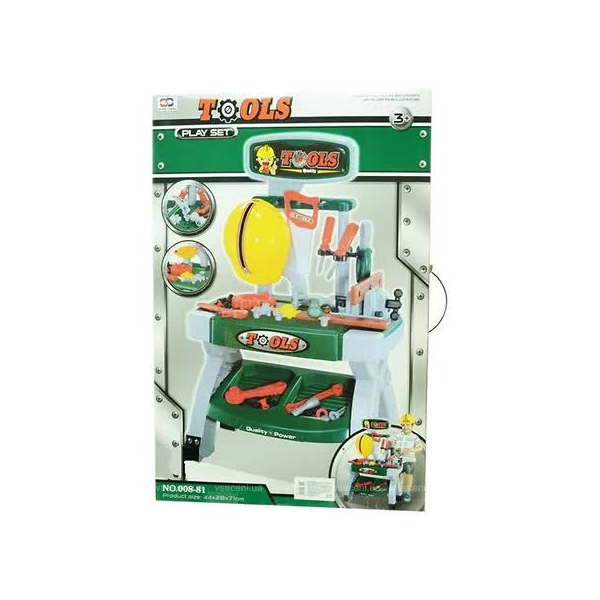 Набор инструментов в коробке (каска,верстак,ключи,отвертка,плоскогубцы,пила,молоток,гайки 008-81
Набор инструментов в коробке (каска,верстак,ключи,отвертка,плоскогубцы,пила,молоток,гайки 008-81