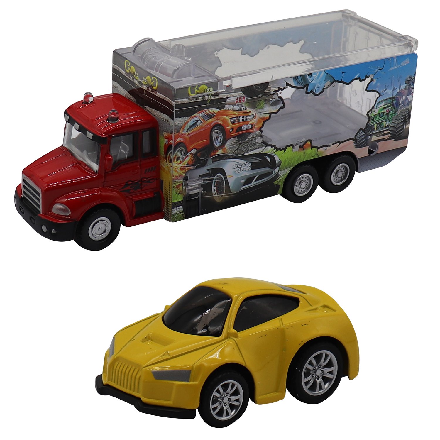 Набор FUNKY TOYS FT61053 грузовик + машинка die-cast желтая, спусковой механизм 1:60
Набор FUNKY TOYS FT61053 грузовик + машинка die-cast желтая, спусковой механизм 1:60