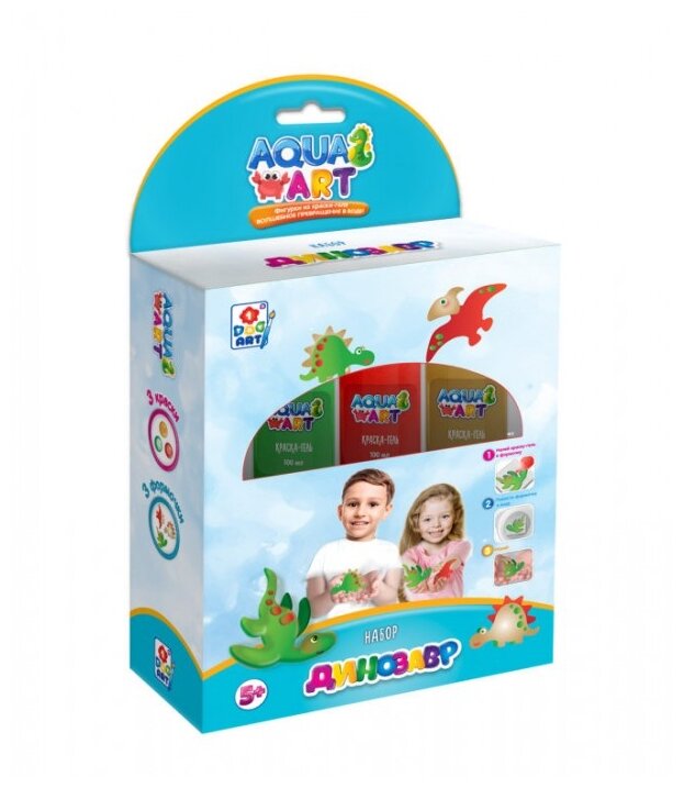 AQUA ART Набор "Динозавры" (3 форм., 3 краски по 100 мл)
AQUA ART Набор "Динозавры" (3 форм., 3 краски по 100 мл)