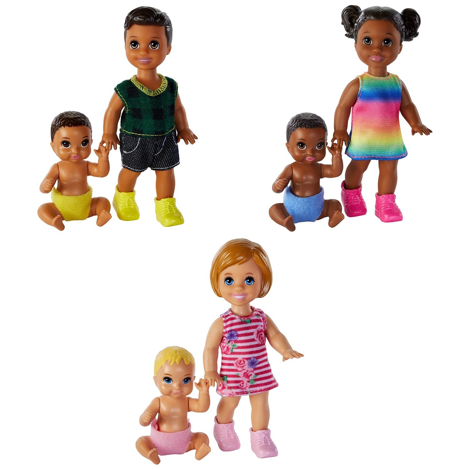 Набор кукол Barbie Братья и сестры GFL30
Набор кукол Barbie Братья и сестры GFL30