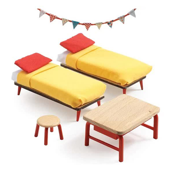 Мебель для кукольного домика Djeco Спальня для детей 07826
Мебель для кукольного домика Djeco Спальня для детей 07826