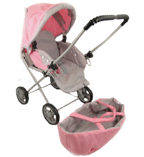 Коляска для кукол розово-серая,в пакете материал:лен съемная люлька,3 положения,ДШВ 61*35*66 см MELOBO 9391/цвет №1
Коляска для кукол розово-серая,в пакете материал:лен съемная люлька,3 положения,ДШВ 61*35*66 см MELOBO 9391/цвет №1