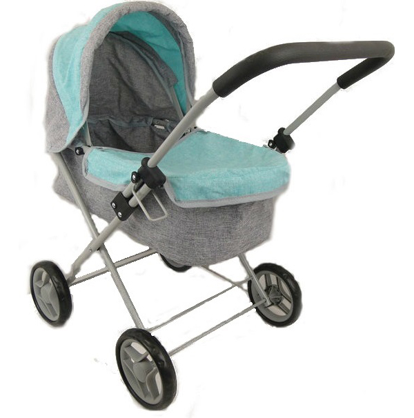 Коляска для кукол серо-бирюзовая,в коробке,материал:лен складная,классическая,ДШВ 59*36,5*58 см MELOBO 9619/цвет №2
Коляска для кукол серо-бирюзовая,в коробке,материал:лен складная,классическая,ДШВ 59*36,5*58 см MELOBO 9619/цвет №2