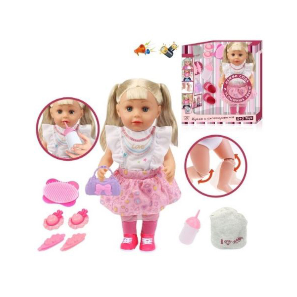 Кукла(высота 44см) на бат(звук)с аксессуарами в коробке расческа,заколки-4 шт,бутылочка,памперс,сумочка 7270/200266198
Кукла(высота 44см) на бат(звук)с аксессуарами в коробке расческа,заколки-4 шт,бутылочка,памперс,сумочка 7270/200266198