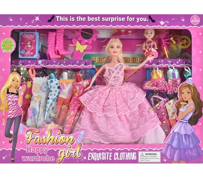 Набор кукол с аксессуарами Happy wardrobe в коробке кукла(28;11см),платья(9+3),чемодан,сапоги,зеркало,велосипед DSJ82-2
Набор кукол с аксессуарами Happy wardrobe в коробке кукла(28;11см),платья(9+3),чемодан,сапоги,зеркало,велосипед DSJ82-2
