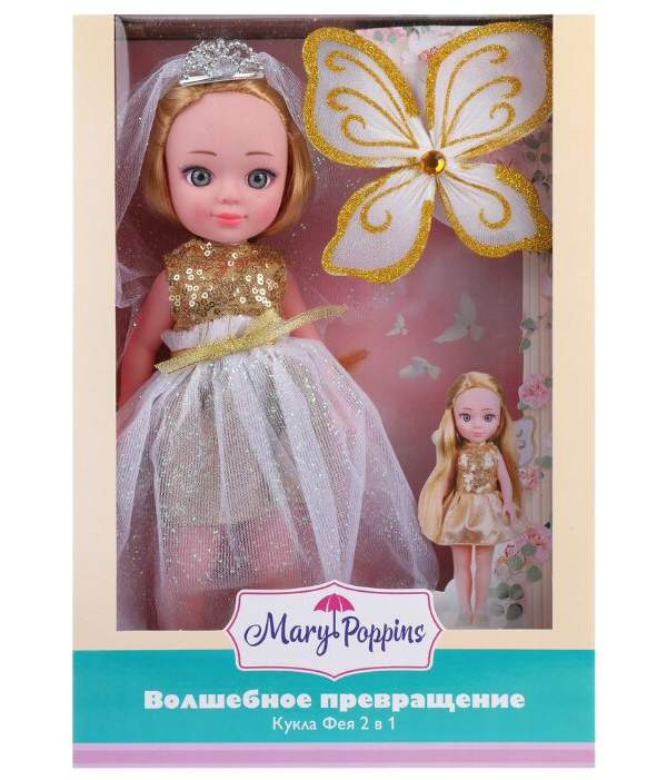 Кукла "Волшебное превращение" 2в1 Фея невеста
Кукла "Волшебное превращение" 2в1 Фея невеста