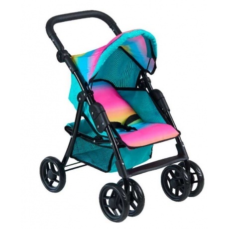 Коляска прогулочная для кукол радужная с бирюзовой отделкой 9352/цвeт№1
Коляска прогулочная для кукол радужная с бирюзовой отделкой 9352/цвeт№1