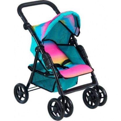 Коляска прогулочная для кукол радужная с бирюзовой отделкой 9352/цвeт№1
Коляска прогулочная для кукол радужная с бирюзовой отделкой 9352/цвeт№1