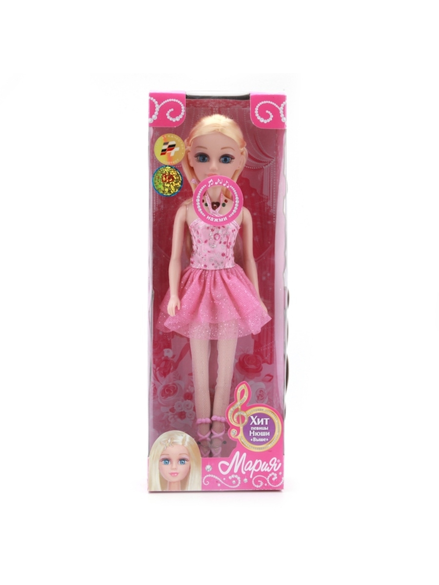 Кукла Карапуз "Мария-балерина" 29 см в ассорт., поет песню певицы Нюши "Выше" арт.6536-RU
Кукла Карапуз "Мария-балерина" 29 см в ассорт., поет песню певицы Нюши "Выше" арт.6536-RU
