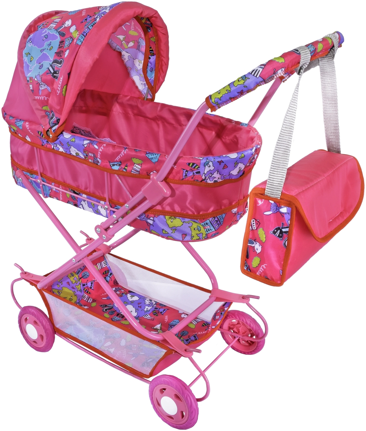 Коляска кукольная Ясюкевич №7 "Коты фуксия" (металл.) 80*32*66см с сумочкой
Коляска кукольная Ясюкевич №7 "Коты фуксия" (металл.) 80*32*66см с сумочкой