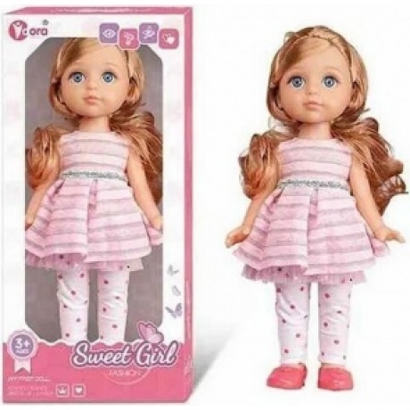 Кукла(29см) русая в розовом платье и белых лосинах в коробке
Кукла(29см) русая в розовом платье и белых лосинах в коробке