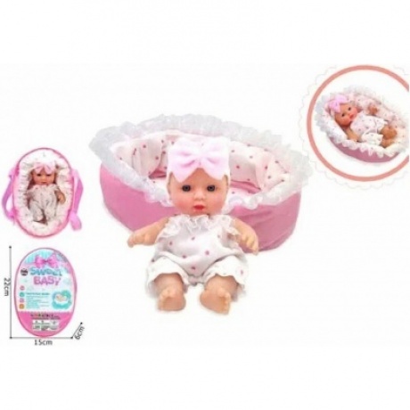 Пупс (20см) в белом комбинезоне с аксессуарами (переноска)
Пупс (20см) в белом комбинезоне с аксессуарами (переноска)