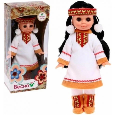 Кукла Эля в костюме народов Севера Весна, 30 см пластмасс.
Кукла Эля в костюме народов Севера Весна, 30 см пластмасс.