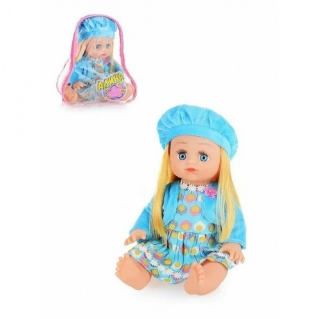 Кукла (34см) на батарейках(звук) в голубом берете в рюкзаке платье в цветочек,жакет;блондинка/шатенка;8 фраз,песня
Кукла (34см) на батарейках(звук) в голубом берете в рюкзаке платье в цветочек,жакет;блондинка/шатенка;8 фраз,песня