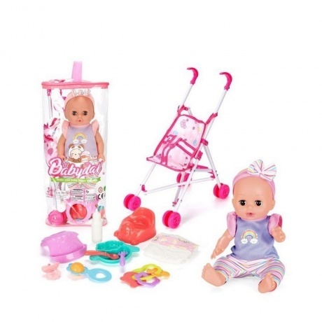 Пупс (29см) с аксессуарами (коляска,рожок,погремушки,тарелка ,ложка,вилка,подгузник,горшок,соска,нагрудник) в сумке
Пупс (29см) с аксессуарами (коляска,рожок,погремушки,тарелка ,ложка,вилка,подгузник,горшок,соска,нагрудник) в сумке