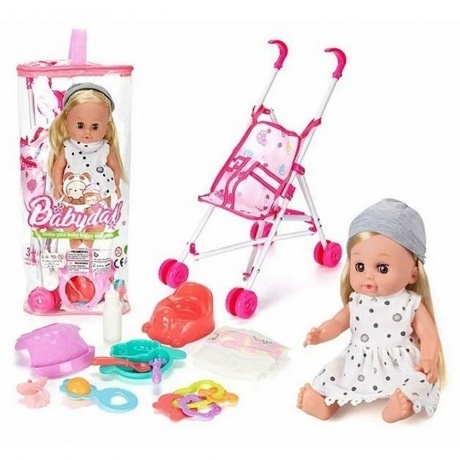 Кукла 32см (12 звуков) в белом платье в сумке с аксессуарами :коляска,горшок,подгузник,погремушки,соска,тарелка,приборы
Кукла 32см (12 звуков) в белом платье в сумке с аксессуарами :коляска,горшок,подгузник,погремушки,соска,тарелка,приборы