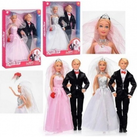 Набор кукол "Свадьба" 29 см и 30 см, букет, 2 вида в коробке розовое/белое платье
Набор кукол "Свадьба" 29 см и 30 см, букет, 2 вида в коробке розовое/белое платье