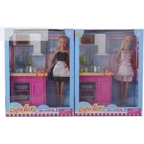Набор "Кукла на кухне" 29 см 2 вида в ассортименте посуда плита (свет),платье розовое/черное в горошек в коробке
Набор "Кукла на кухне" 29 см 2 вида в ассортименте посуда плита (свет),платье розовое/черное в горошек в коробке