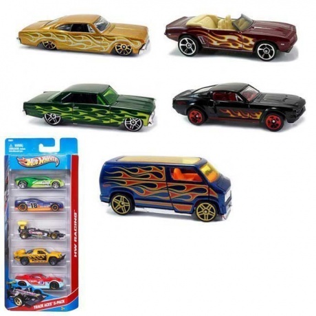 Игровой подарочный набор Hot Wheels из пяти машинок в ассорт. 1806
Игровой подарочный набор Hot Wheels из пяти машинок в ассорт. 1806