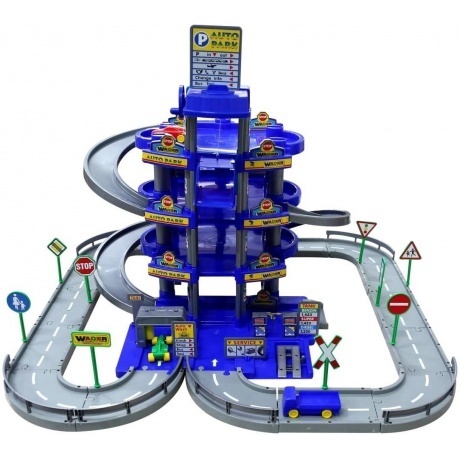 Паркинг Полесье с дорогой и автомобилями синий
Паркинг Полесье с дорогой и автомобилями синий