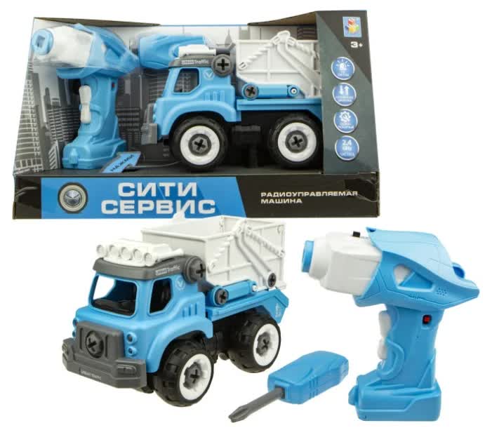 Машинка 1TOY "Сити-сервис" мусоровоз на радиоуправлении
Машинка 1TOY "Сити-сервис" мусоровоз на радиоуправлении