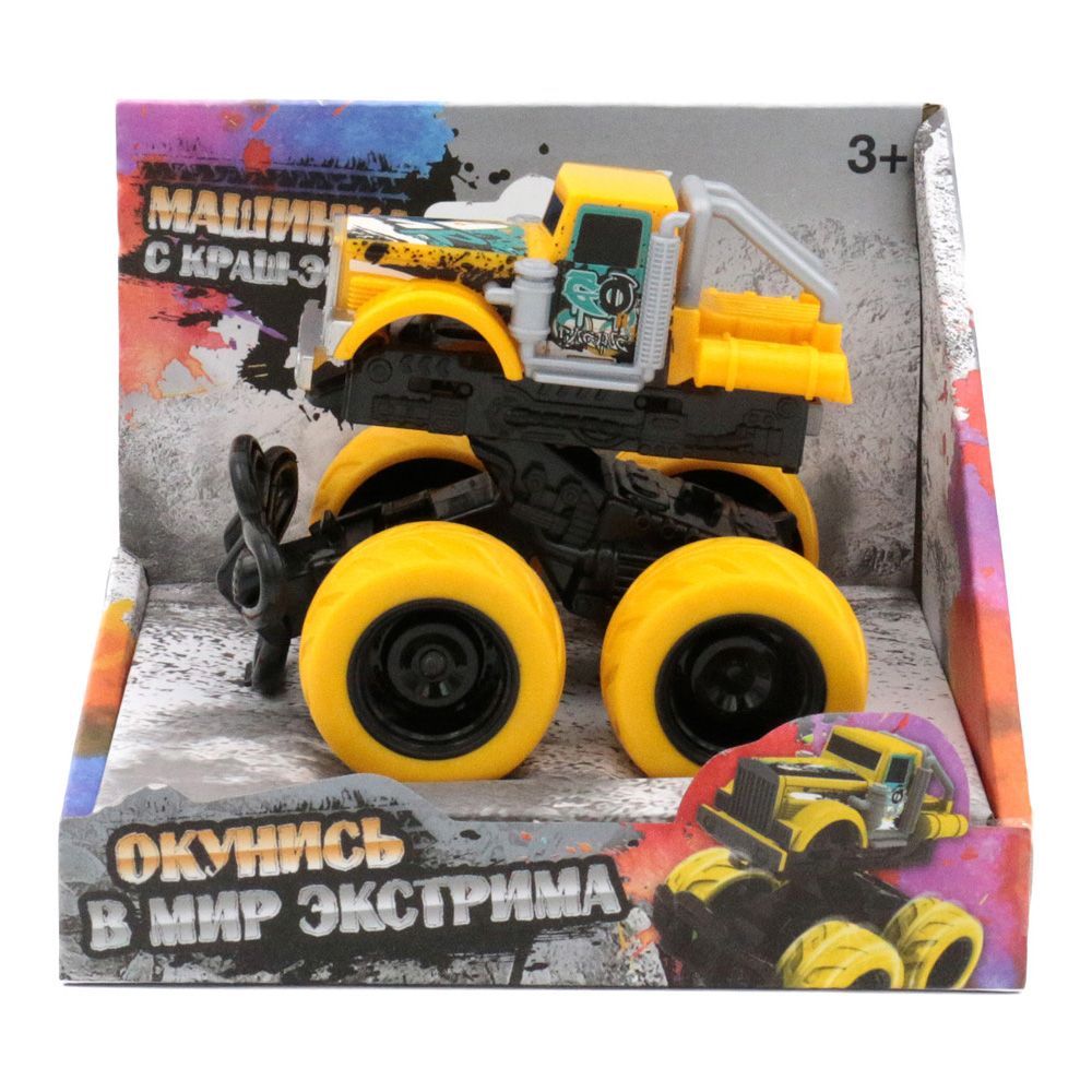 Машина пластиковая FUNKY TOYS 60005 с краш-эффектом, пул-бэк, желтая
Машина пластиковая FUNKY TOYS 60005 с краш-эффектом, пул-бэк, желтая