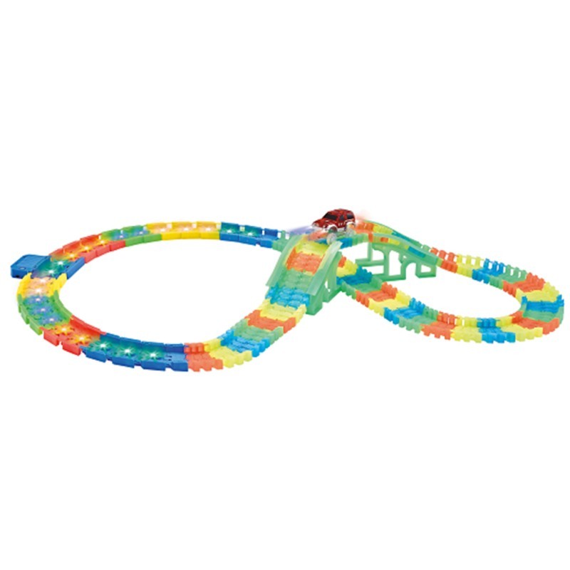 Гибкий трек 1TOY "LED со светодиодными лампами" 152 дет (21 дет.c LED, мост, 1 машинка).
Гибкий трек 1TOY "LED со светодиодными лампами" 152 дет (21 дет.c LED, мост, 1 машинка).