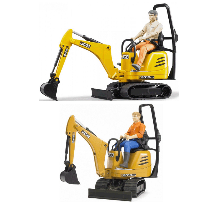 Мини экскаватор JCB 8010 CTS и рабочий BRUDER 62-002
Мини экскаватор JCB 8010 CTS и рабочий BRUDER 62-002