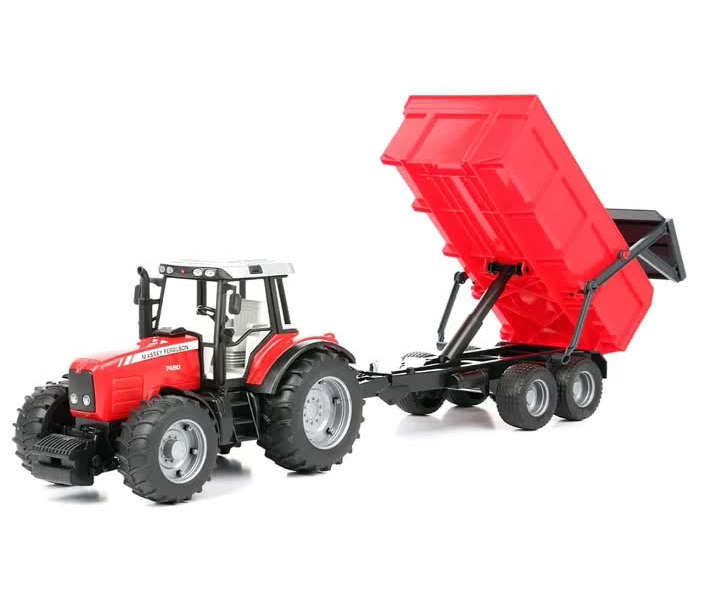 Трактор с прицепом-самосвалом"Massey fergison 7480" BRUDER 02-045
Трактор с прицепом-самосвалом"Massey fergison 7480" BRUDER 02-045