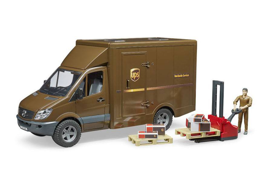 Mercedes-Benz Sprinter фургон UPS с фигуркой,погрузчиком и а BRUDER 02-538
Mercedes-Benz Sprinter фургон UPS с фигуркой,погрузчиком и а BRUDER 02-538