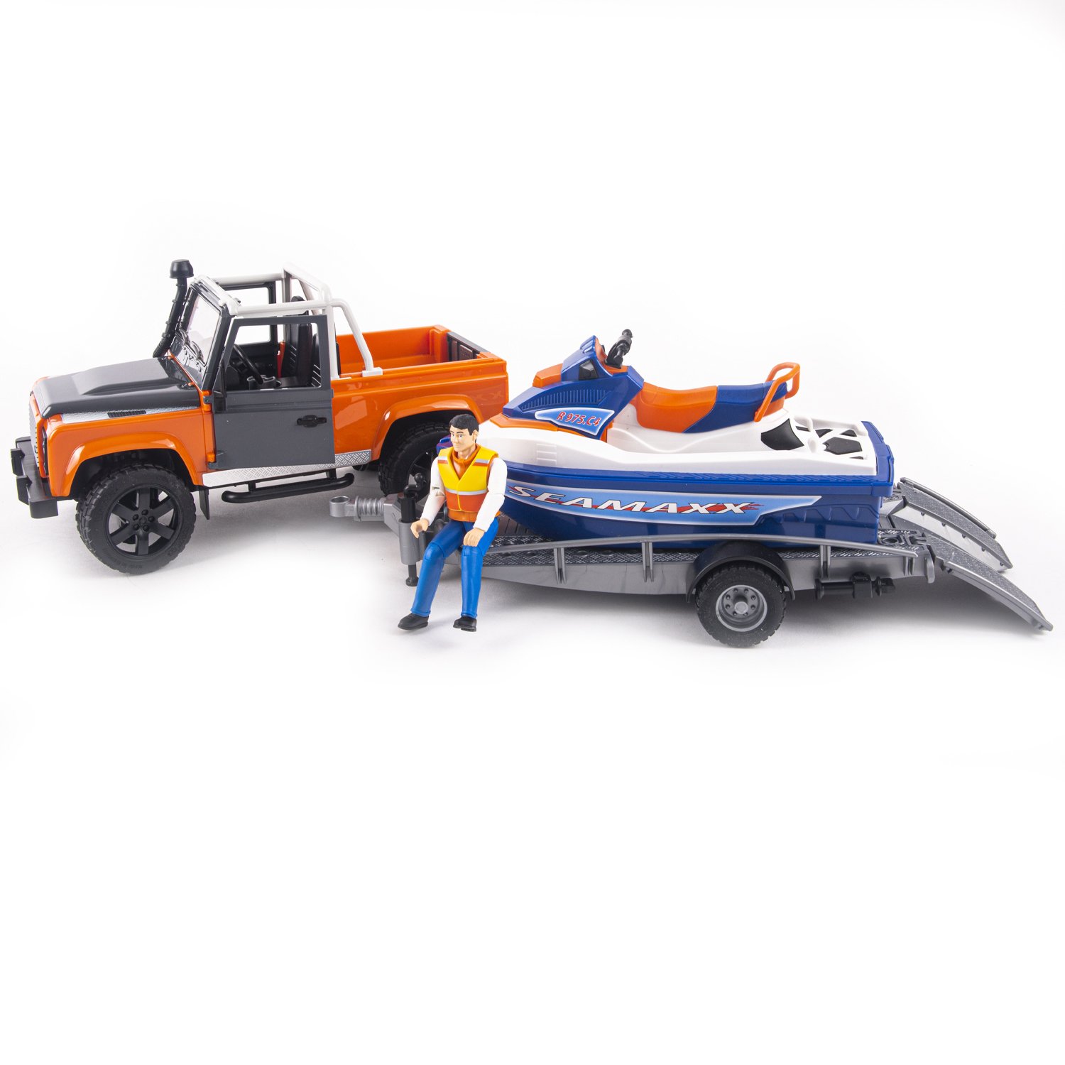 Внедорожник Ram c водным мотоциклом BRUDER 02-599
Внедорожник Ram c водным мотоциклом BRUDER 02-599