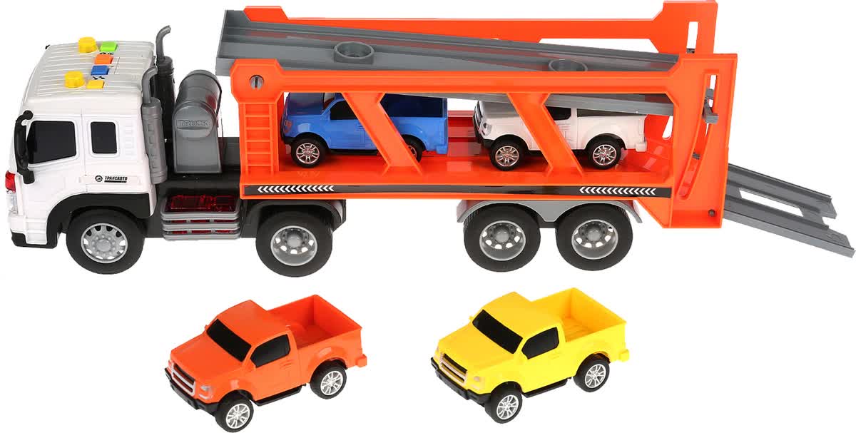 Машина свет+звук "АВТОТРЕЙЛЕР"37см,инерц.пласт,с 4мя машинам 279720 WY572A
Машина свет+звук "АВТОТРЕЙЛЕР"37см,инерц.пласт,с 4мя машинам 279720 WY572A