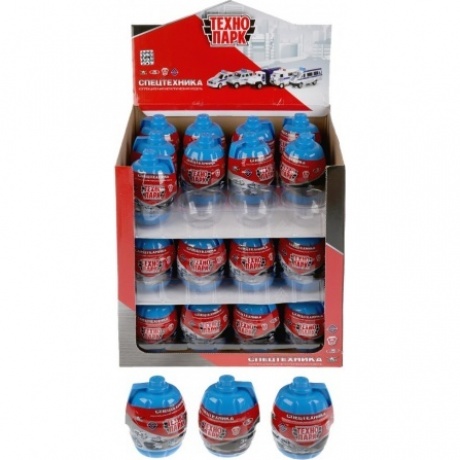 Машина "Полицейская техника" 7.5 см металлическая в ассортим в яйце, Технопарк SB-15-61-BU
Машина "Полицейская техника" 7.5 см металлическая в ассортим в яйце, Технопарк SB-15-61-BU