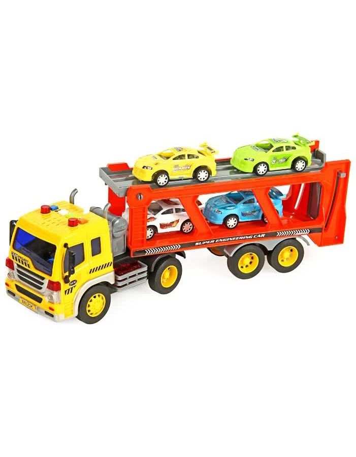 Грузовой автомобиль с машинами (свет,звук)в коробке машинки(4шт),звуковые кнопки(4),мигающие лампочки(2),инерц WY570B
Грузовой автомобиль с машинами (свет,звук)в коробке машинки(4шт),звуковые кнопки(4),мигающие лампочки(2),инерц WY570B