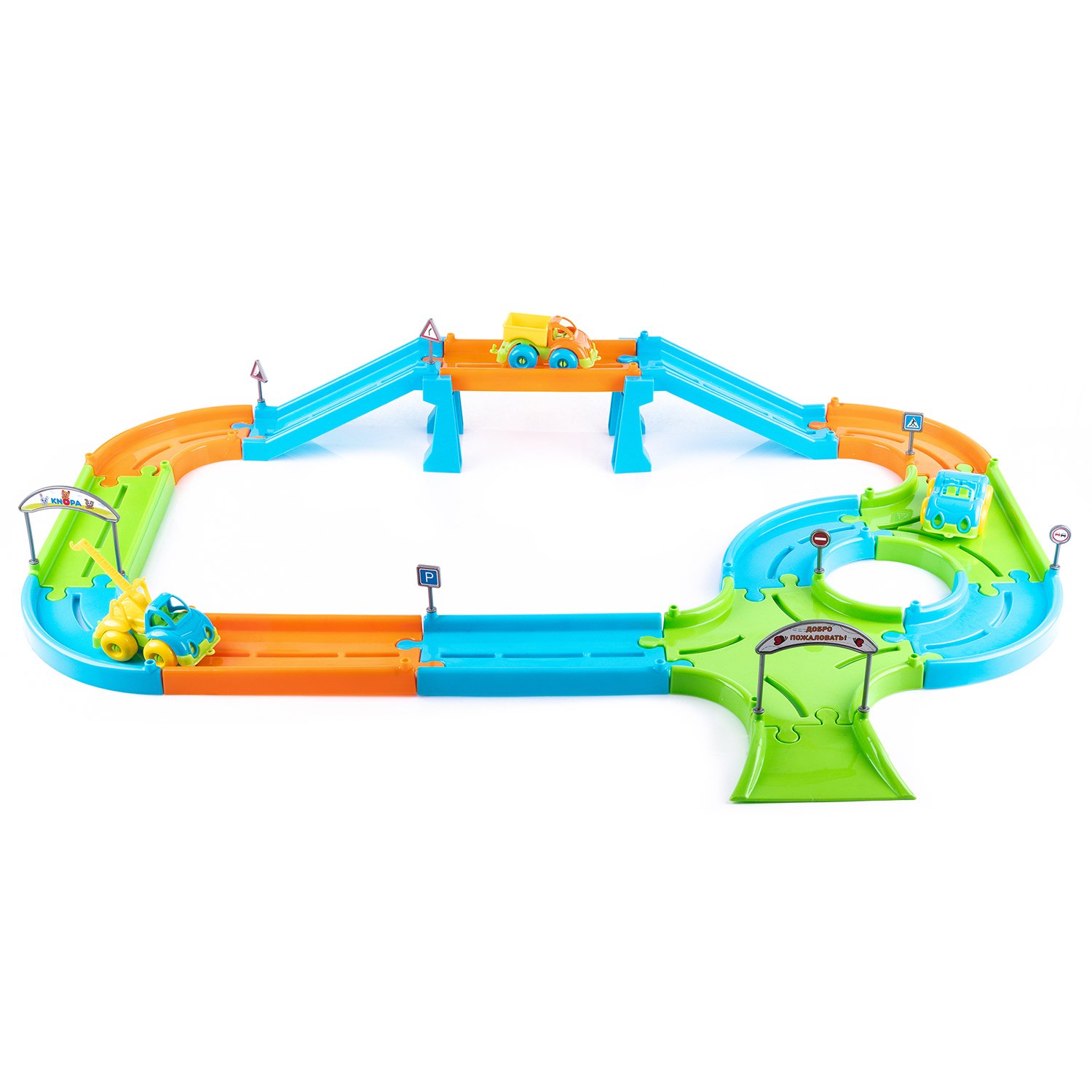 Игровой набор KNOPA 86202 Автодорога 2,5 м с машинками
Игровой набор KNOPA 86202 Автодорога 2,5 м с машинками