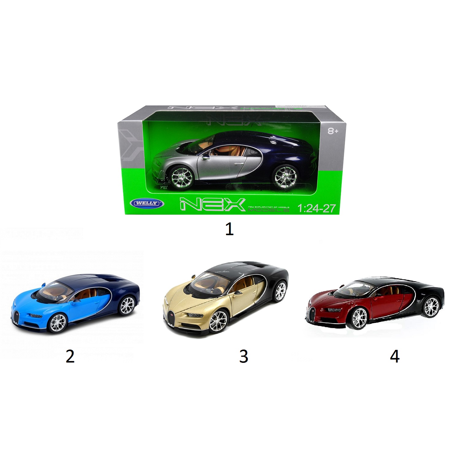 Игрушка модель машины 1:24 Bugatti Chiron
Игрушка модель машины 1:24 Bugatti Chiron