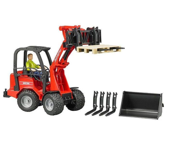 Мини -погрузчик SCHAEFFER 2034 с фигуркой и аксессуарами BRUDER 02-191
Мини -погрузчик SCHAEFFER 2034 с фигуркой и аксессуарами BRUDER 02-191