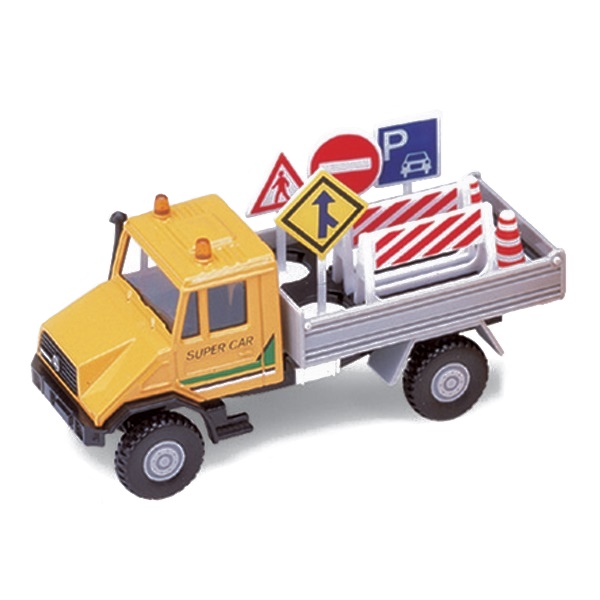 Игрушка модель машины Mercedes-Benz Unimog с дорожными знаками 99644
Игрушка модель машины Mercedes-Benz Unimog с дорожными знаками 99644