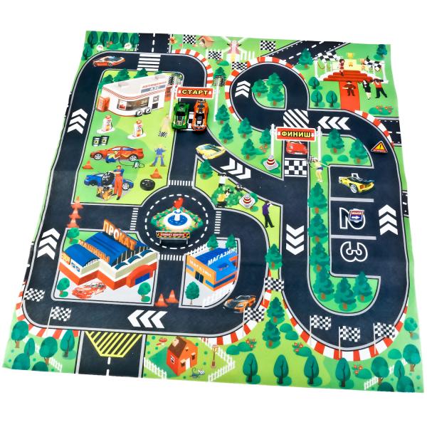Игровой коврик с дорожными знаками+2 металлические машинки 80672F-R
Игровой коврик с дорожными знаками+2 металлические машинки 80672F-R