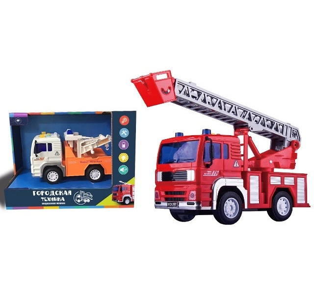 Машина пожарная Городская техника на бат.(свет, звук) в кор. ZYF-0103-1
Машина пожарная Городская техника на бат.(свет, звук) в кор. ZYF-0103-1