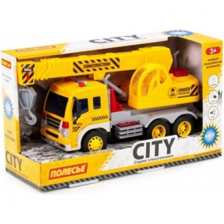 Автомобиль инерционный Полесье "Сити" кран свет, звук жёлтый арт.86532/8
Автомобиль инерционный Полесье "Сити" кран свет, звук жёлтый арт.86532/8