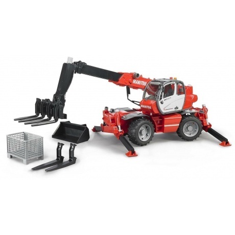 Погрузчик колесный Manitou MRT 2150 с телескопическим ковшом Bruder 02129
Погрузчик колесный Manitou MRT 2150 с телескопическим ковшом Bruder 02129