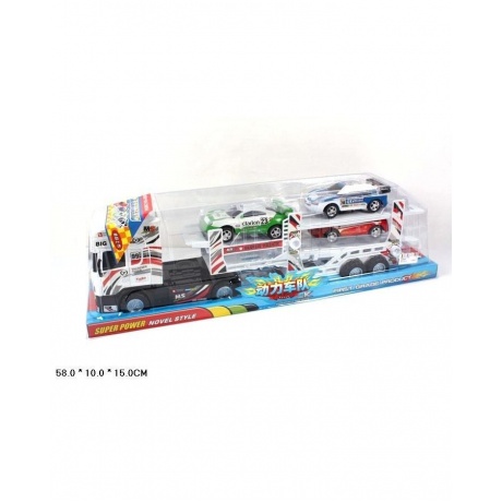 Автовоз инерционный Big Truck с машинками в блистере MS8899
Автовоз инерционный Big Truck с машинками в блистере MS8899