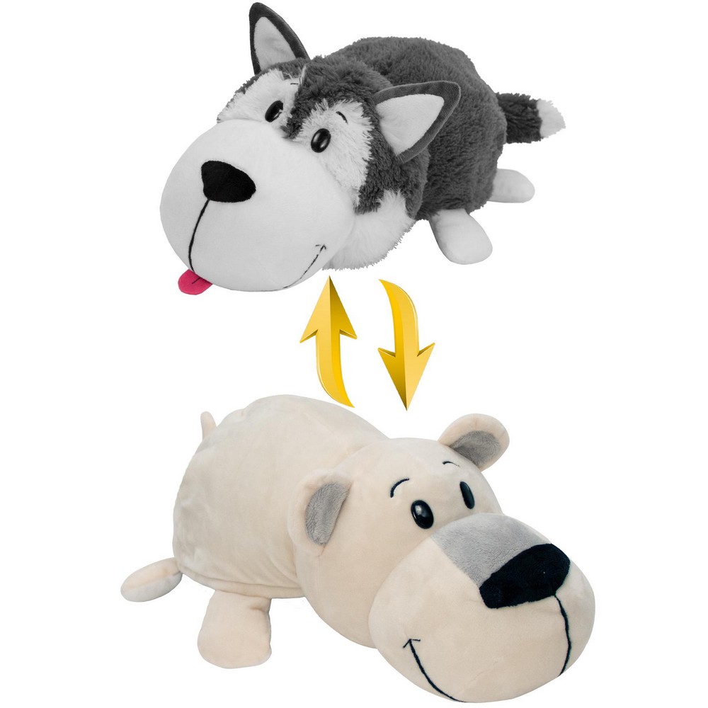 1TOY Вывернушка 4 вида 2 в 1, Хаски-Полярный медведь, 40х20х19см
1TOY Вывернушка 4 вида 2 в 1, Хаски-Полярный медведь, 40х20х19см