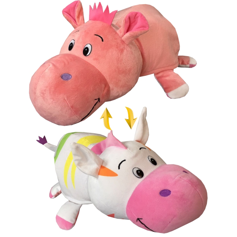 1TOY Вывернушка 76см 2в1, Радужная Зебра-Розовый Гиппопотам
1TOY Вывернушка 76см 2в1, Радужная Зебра-Розовый Гиппопотам