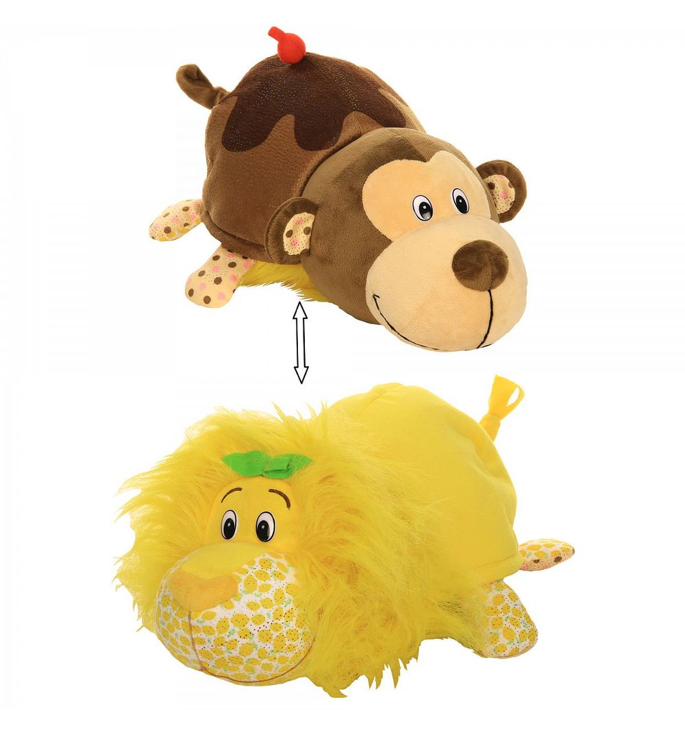 1TOY Вывернушка Ням-Ням 2-в-1 40 см., плюш. Лев с ароматом лимона-Мартышка с ароматом шоколадного молочного коктейля,пакет
1TOY Вывернушка Ням-Ням 2-в-1 40 см., плюш. Лев с ароматом лимона-Мартышка с ароматом шоколадного молочного коктейля,пакет