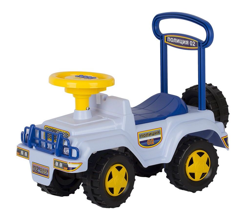Автомобиль-каталка "Полиция" музыкальный руль Совтехстром У440
Автомобиль-каталка "Полиция" музыкальный руль Совтехстром У440